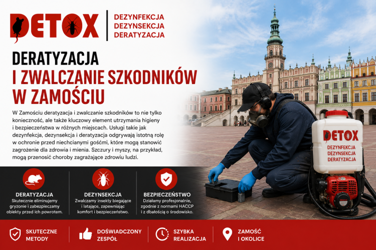 Deratyzacja i Zwalczanie Szkodników w Zamościu